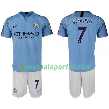 Manchester City STERLING 7 Kind Thuis Tenue 2018-19 Manchester City STERLING 7 Kind Thuis Tenue 2018-19